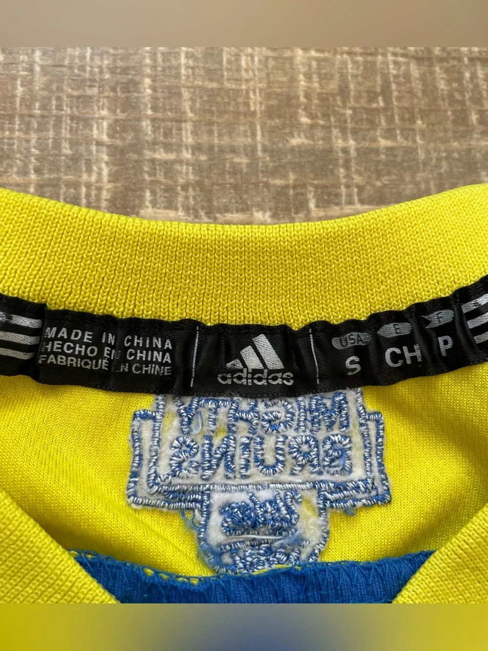 Adidas UCLA Bruins #1 Football Jersey Youth Small Blue Gold NCAA Mighty Bruins